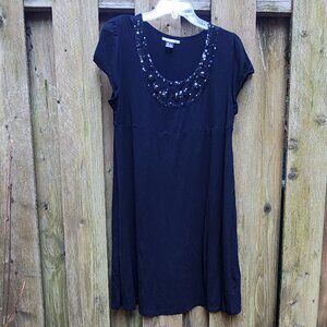 Women's Mac and Jac Large Black Modal midi dress